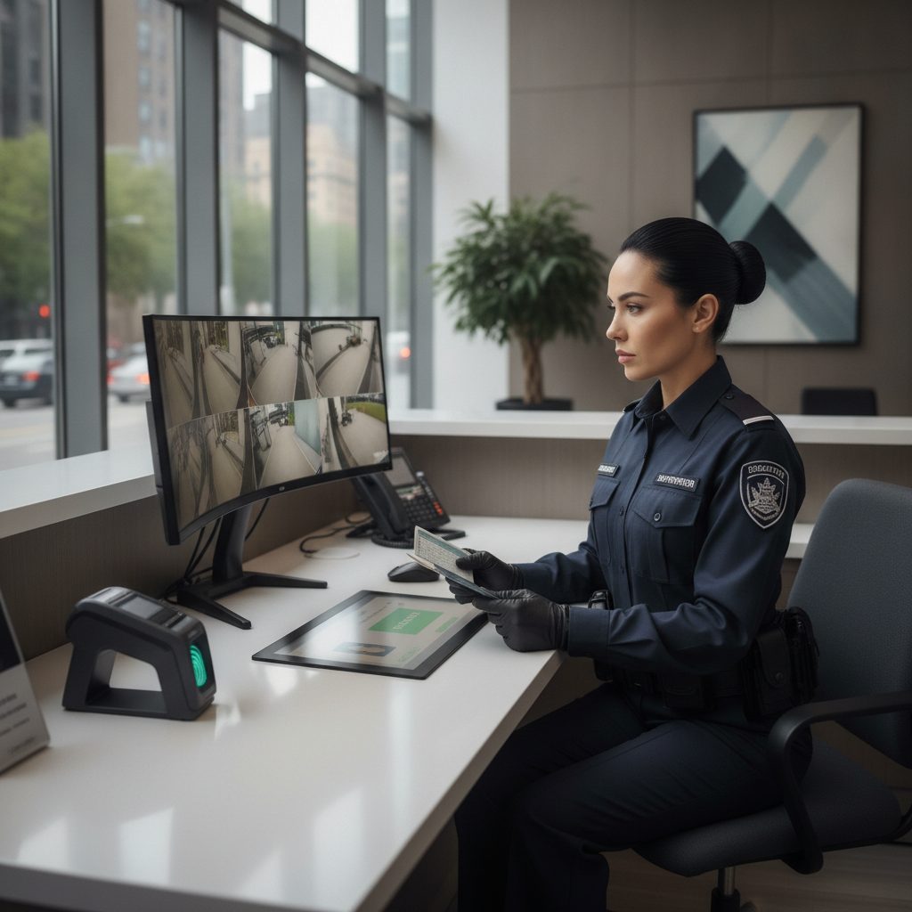 Access control with visitor registration