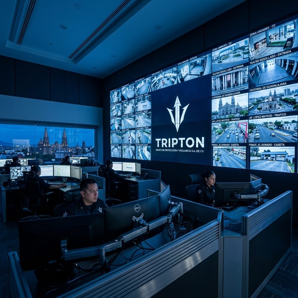 Central de monitoreo CCTV de Tripton