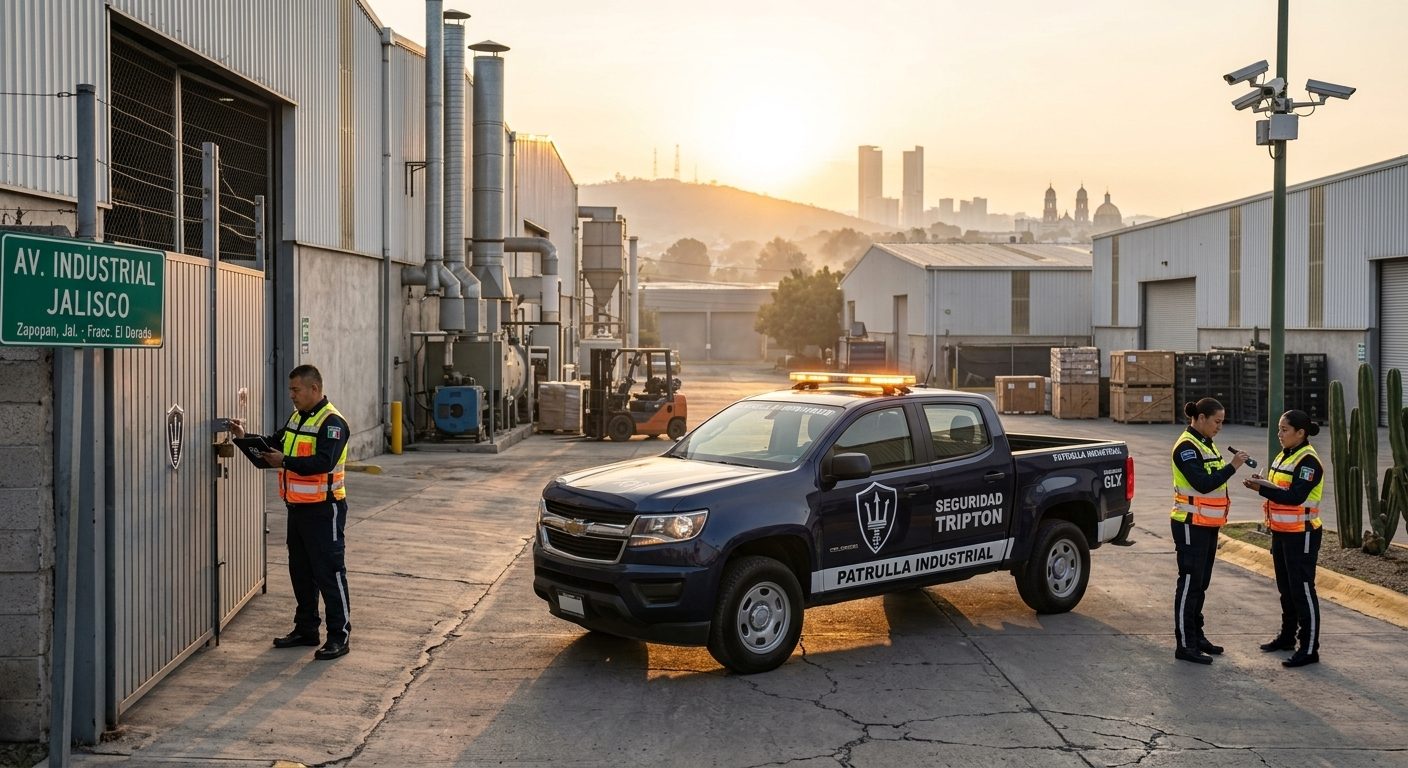 Tripton industrial patrol at dawn